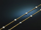 Diamond Necklace! Sch&ouml;ne Brillant Kette 0,4 ct Gelbgold und Wei&szlig; Gold 750