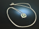 Fine and elegant! Zartes Collier Smaragde Brillanten 0,25 ct Wei&szlig; Gold 750