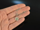 Fine and elegant! Zartes Collier Smaragde Brillanten 0,25 ct Wei&szlig; Gold 750