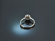 Edles Funkeln! Schöner Diamant Verlobungs Ring 0,4 ct Weiß Gold 750