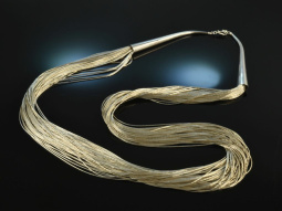 Around 1970! Cool long vintage waterfall chain 50 rows...