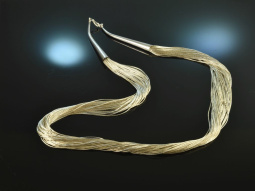 Around 1970! Cool long vintage waterfall chain 50 rows...