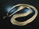 Around 1970! Cool long vintage waterfall chain 50 rows silver 925