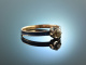 M&uuml;nchen 1807! Historischer Freundchafts Ring Diamant 0,3 ct Email Gold 585