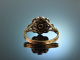 Porto um 1930! Seltener historischer Diamant Ring Gold 750 Silber