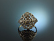 N&uuml;rnberg um 1850! Seltener Biedermeier Ring Gold 750 Silber Diamanten