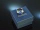 Meran um 1970! Feinster Ceylon Saphir Brillant Ring Wei&szlig; Gold 750