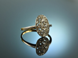 M&uuml;nchen um 1915! Wundervoller Art Deco Diamant Ring 0,6 ct Gold 750 Platin