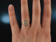 M&uuml;nchen um 1915! Wundervoller Art Deco Diamant Ring 0,6 ct Gold 750 Platin