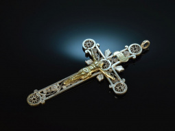 Braunschweig um 1860! Historischer Kruzifix Kreuz...