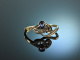 Freiburg um 1910! Sch&ouml;ner Jugendstil Saphir Diamant Ring Gold 585 Platin