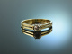 M&uuml;nchen um 1975! Feiner Vintage Verlobungs Ring Brillant 0,28 ct Gold 585