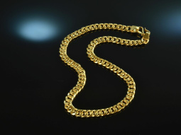 Around 1980! Chic heavy vintage statement tank necklace...