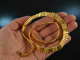 Around 1965! Chic Cleopatra vintage statement necklace silver 925 gold plated