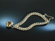 Around 1960! Pretty traditional costume dirndl bracelet with heart pendant silver gold plated garnet