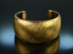 Around 1965! Chic satin vintage bangle silver 800 gold plated