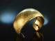 Around 1965! Chic satin vintage bangle silver 800 gold plated