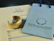Around 1965! Chic satin vintage bangle silver 800 gold plated