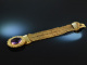 Seltenes Biedermeier! Edles elastisches Amethyst Armband aus Golddraht 585