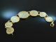 Around 1950! Pretty historical costumes coin bracelet silver tenderly gilded