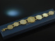 Around 1950! Pretty historical costumes coin bracelet silver tenderly gilded