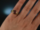 Frankfurt um 1995! Sehr edler Vintage Turmalin Ring Gold 750 Platin