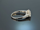 Um 1980! Traumhafter Trilogie Brillant Ring ca. 1,2 ct Wei&szlig; Gold 750