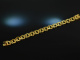 Around 1970! Classic vintage bracelet in Garibaldi pattern silver 835 gold plated