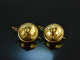Around 1930! Charming traditional costumes Dirndl earrings silver gold plated