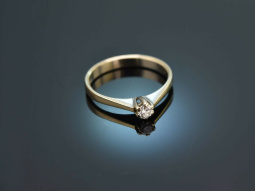 Around 1970! Classic Brilliant Engagement Ring 0,15 ct...