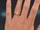 Um 1970! Klassischer Brillant Verlobungs Ring 0,15 ct Wei&szlig; Gold 585
