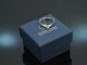 Around 1970! Classic Brilliant Engagement Ring 0,15 ct White Gold 585