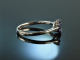 My Lovely! Charming engagement ring Tanzanite brilliant white gold 750