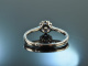 My Lovely! Charming engagement ring Tanzanite brilliant white gold 750
