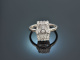 Edwardian Style! Wundervoller Diamant Ring 0,3 ct Wei&szlig; Gold 750