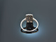 Edwardian Style! Wundervoller Diamant Ring 0,3 ct Wei&szlig; Gold 750