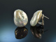Wild Pearls! Gro&szlig;e S&uuml;&szlig;wasser Barock Perlen Ohrringe Silber 925