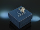 1975! Wonderful Diamond Navette Marquise Ring White Gold 585