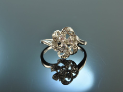 Around 1965! Dream engagement diamond ring 0,25 ct white...