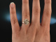 Around 1965! Dream engagement diamond ring 0,25 ct white gold 585