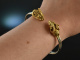 Around 1970! Chic vintage ram bangle silver 925 gold plated