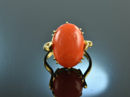 Um 1960! Traumhafter Vintage Mittelmeer Korallen Ring...