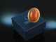 Holland um 1955! Fantastischer Vintage Lachs Korallen Ring Gold 585