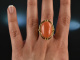 Holland um 1955! Fantastischer Vintage Lachs Korallen Ring Gold 585
