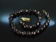 1900! Beautiful large faceted garnet chain gold 585 Clasp silver 835