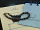 1900! Beautiful large faceted garnet chain gold 585 Clasp silver 835