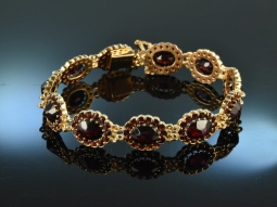 Around 1995! Wonderful bohemian garnet bracelet silver...