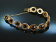 Around 1995! Wonderful bohemian garnet bracelet silver 925 gold plated