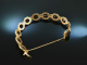Around 1995! Wonderful bohemian garnet bracelet silver 925 gold plated