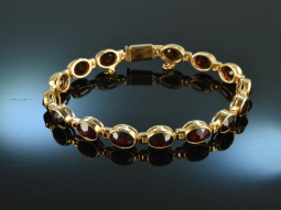 Around 1995! Beautiful bohemian garnet bracelet silver...